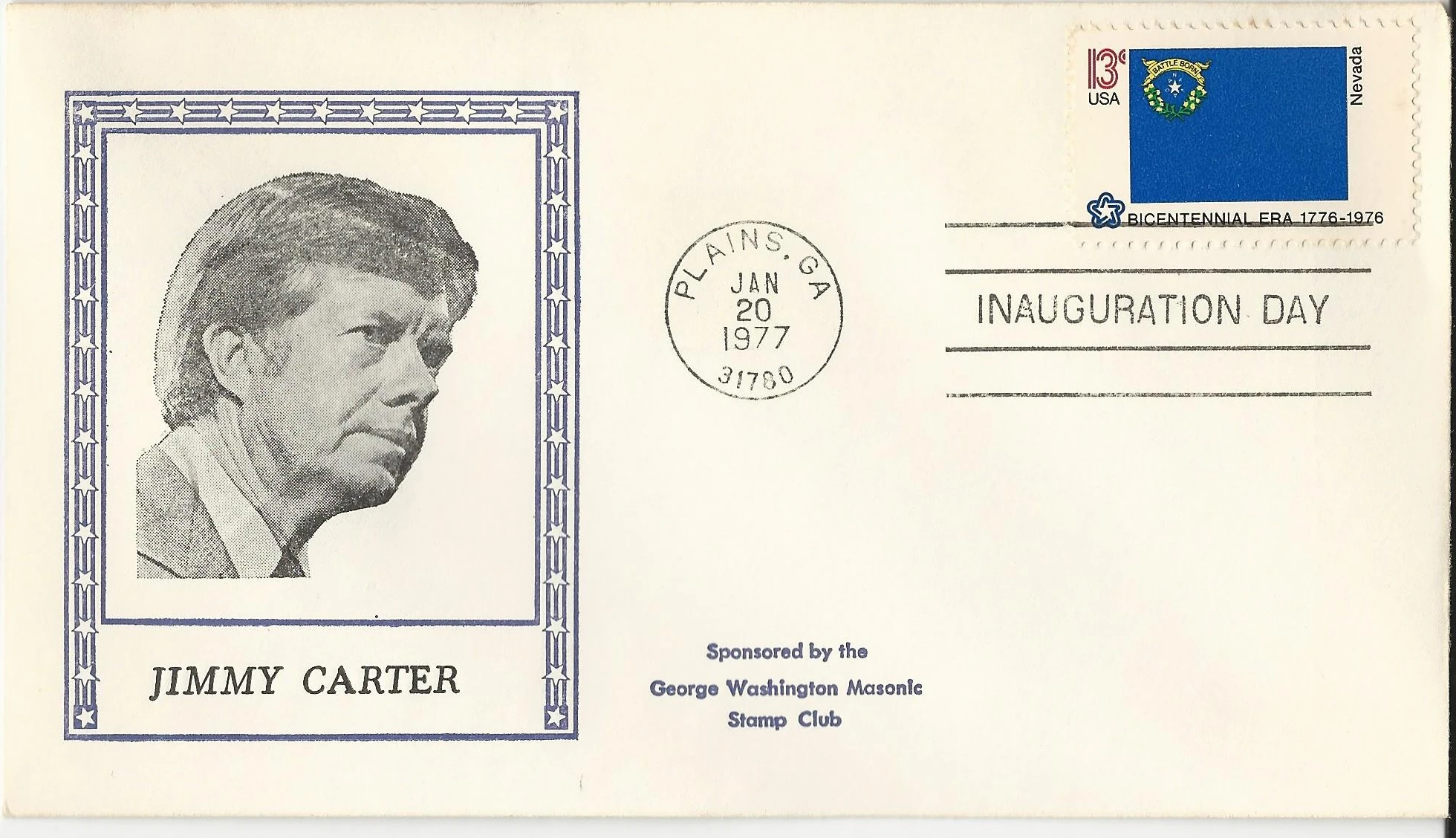 Inauguration Jimmy Carter Postmark #1: Washington, DC —&hellip;